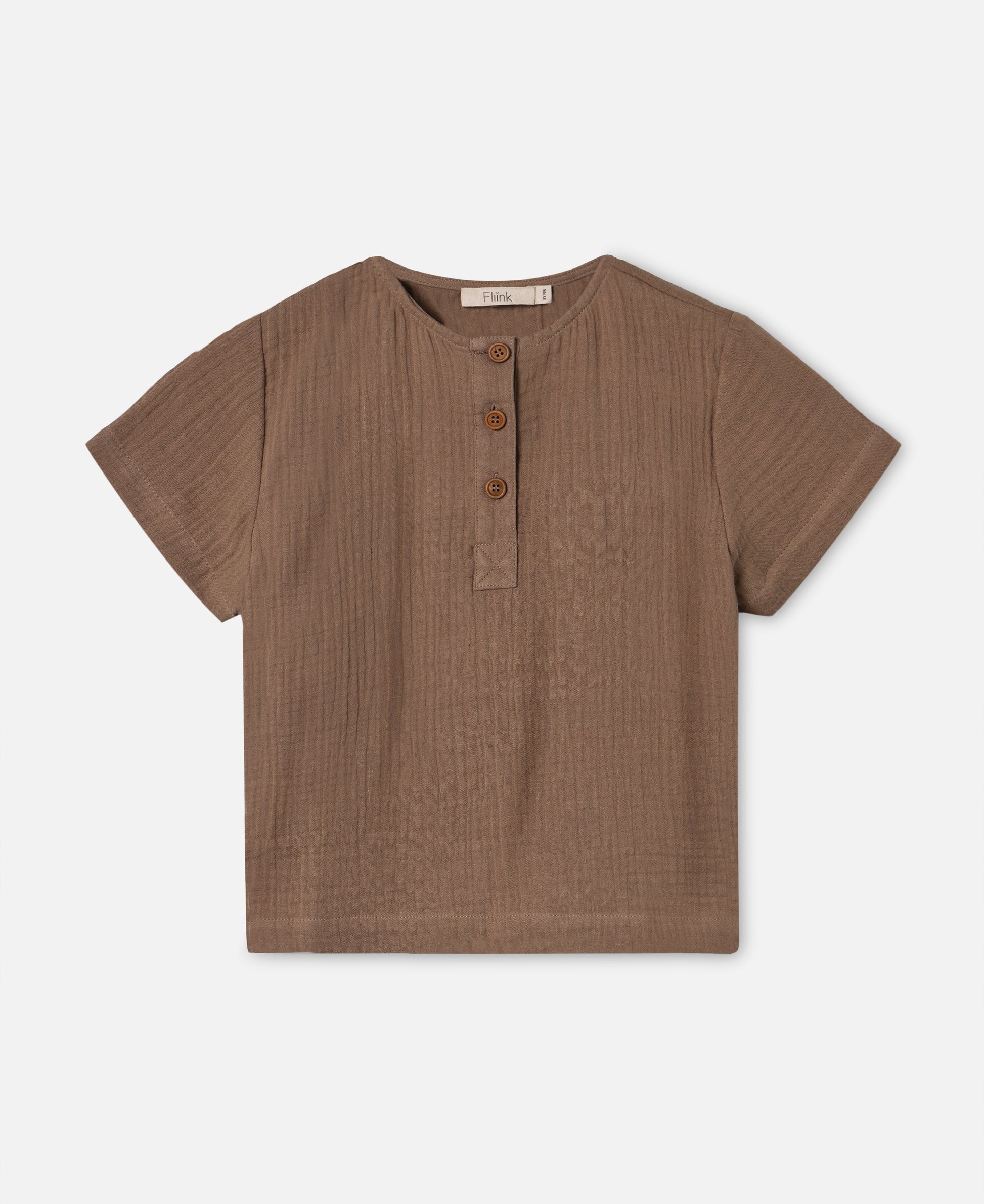 FLIINK CHA CHA SS SHIRT BLOUSE PINE BARK