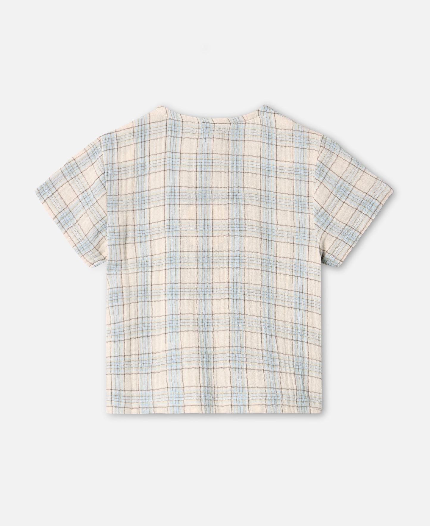 FLIINK CHA CHA SS SHIRT BLOUSE SANDSHELL CHECK