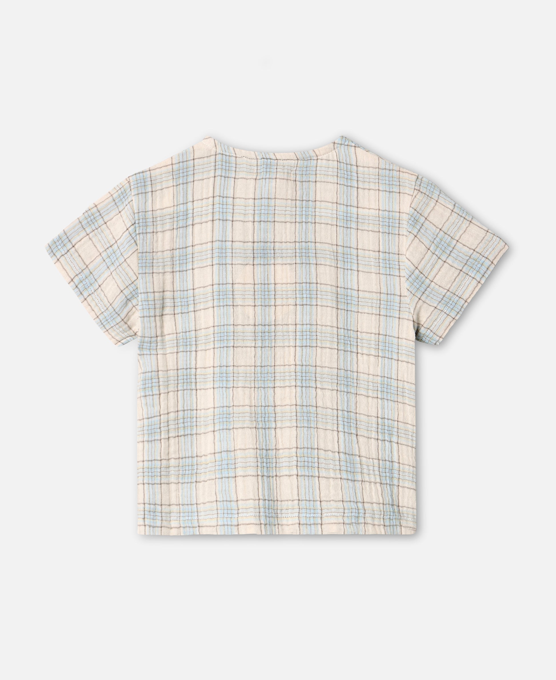 FLIINK CHA CHA SS SHIRT BLOUSE SANDSHELL CHECK