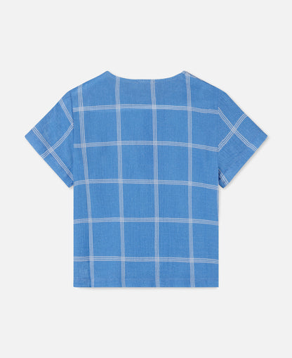 FLIINK CHA CHA SS T-SHIRT T-SHIRT MARINA CHECK