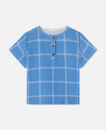 FLIINK CHA CHA SS T-SHIRT T-SHIRT MARINA CHECK