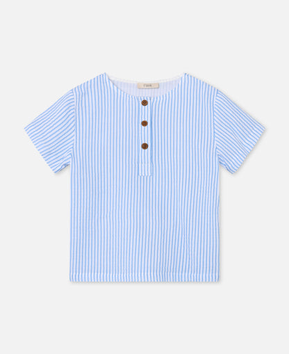 FLIINK CHA CHA SS T-SHIRT T-SHIRT MARINA STRIBED