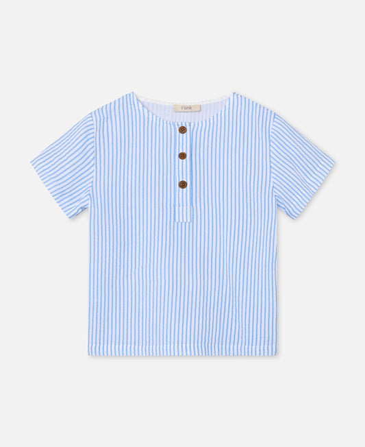 FLIINK CHA CHA SS T-SHIRT T-SHIRT MARINA STRIBED