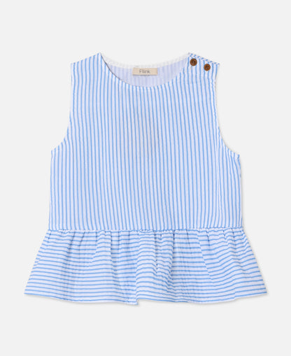 FLIINK CHA CHA TOP SINGLET MARINA STRIBED