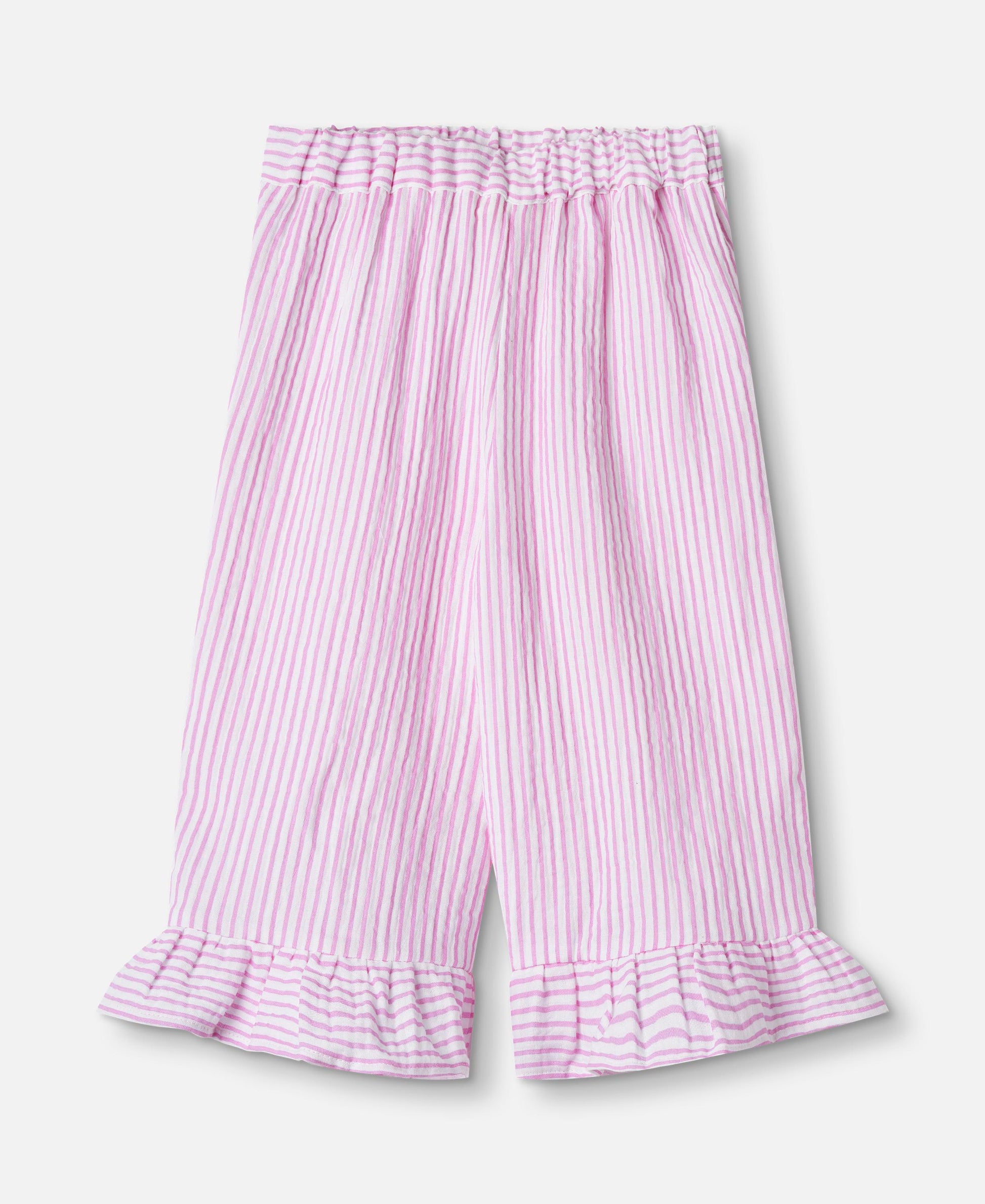 FLIINK CIAO STRIPE PANT PANT CLOUD DANCER PINK STRIPE