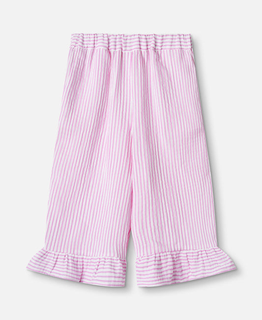 FLIINK CIAO STRIPE PANT PANT CLOUD DANCER PINK STRIPE