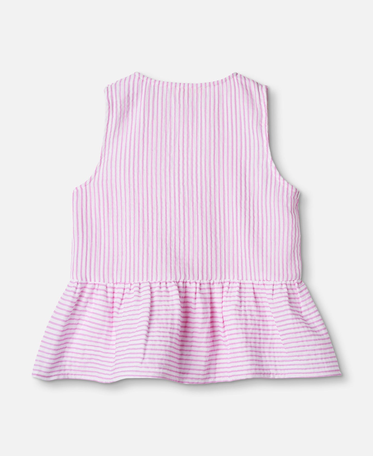 FLIINK CIAO STRIPE TOP SINGLET CLOUD DANCER PINK STRIPE