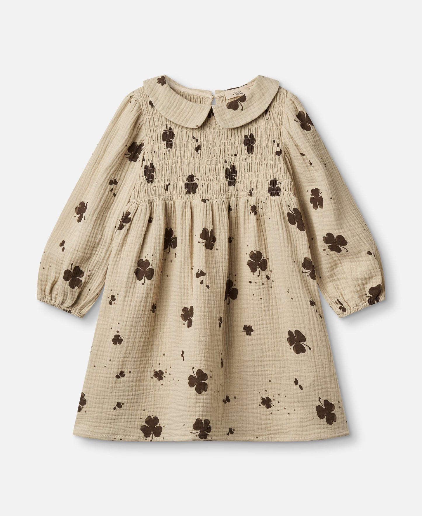 FLIINK CLOVER DRESS DRESS HUMUS/CARAFE AOP
