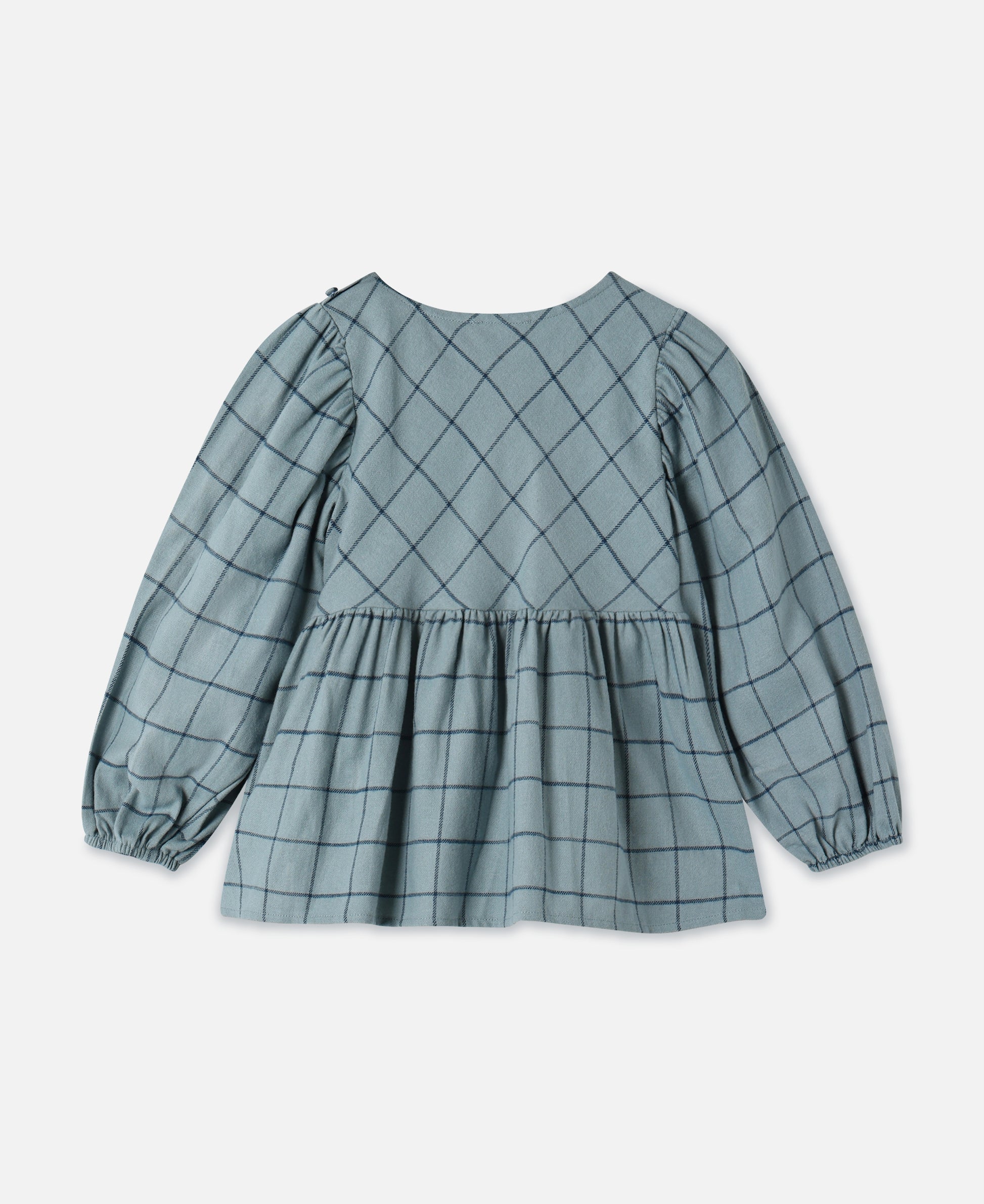 FLIINK CODY CHECK BLOUSE BLOUSE SLATE