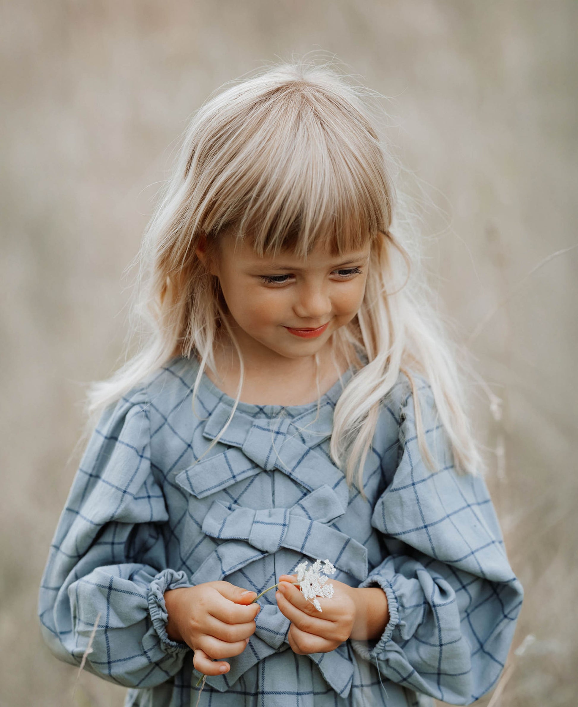 FLIINK CODY CHECK BLOUSE BLOUSE SLATE