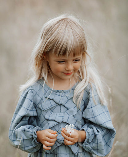 FLIINK CODY CHECK BLOUSE BLOUSE SLATE