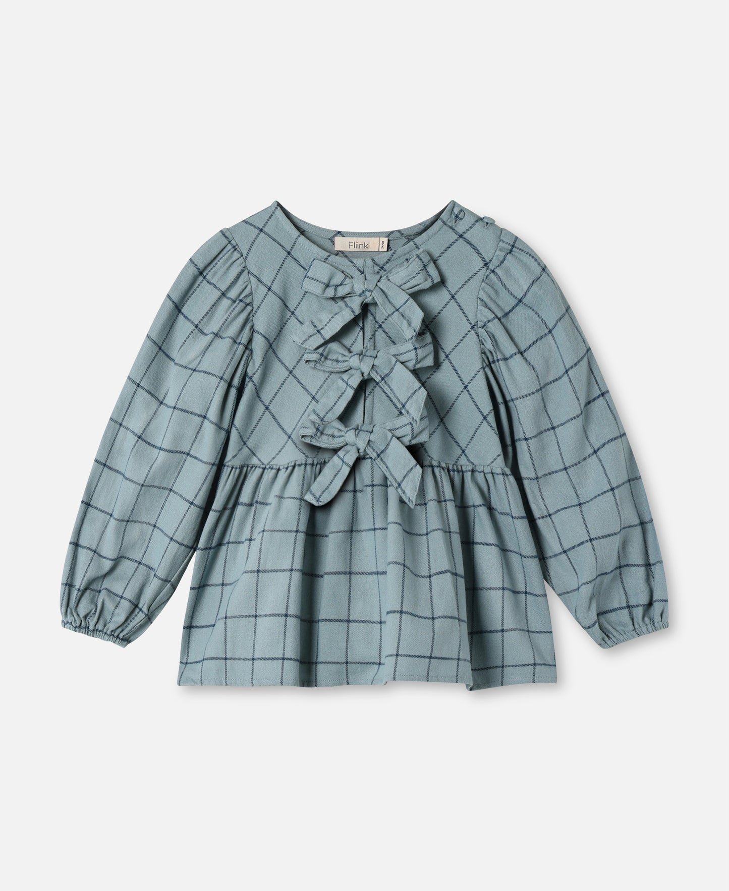 FLIINK CODY CHECK BLOUSE BLOUSE SLATE