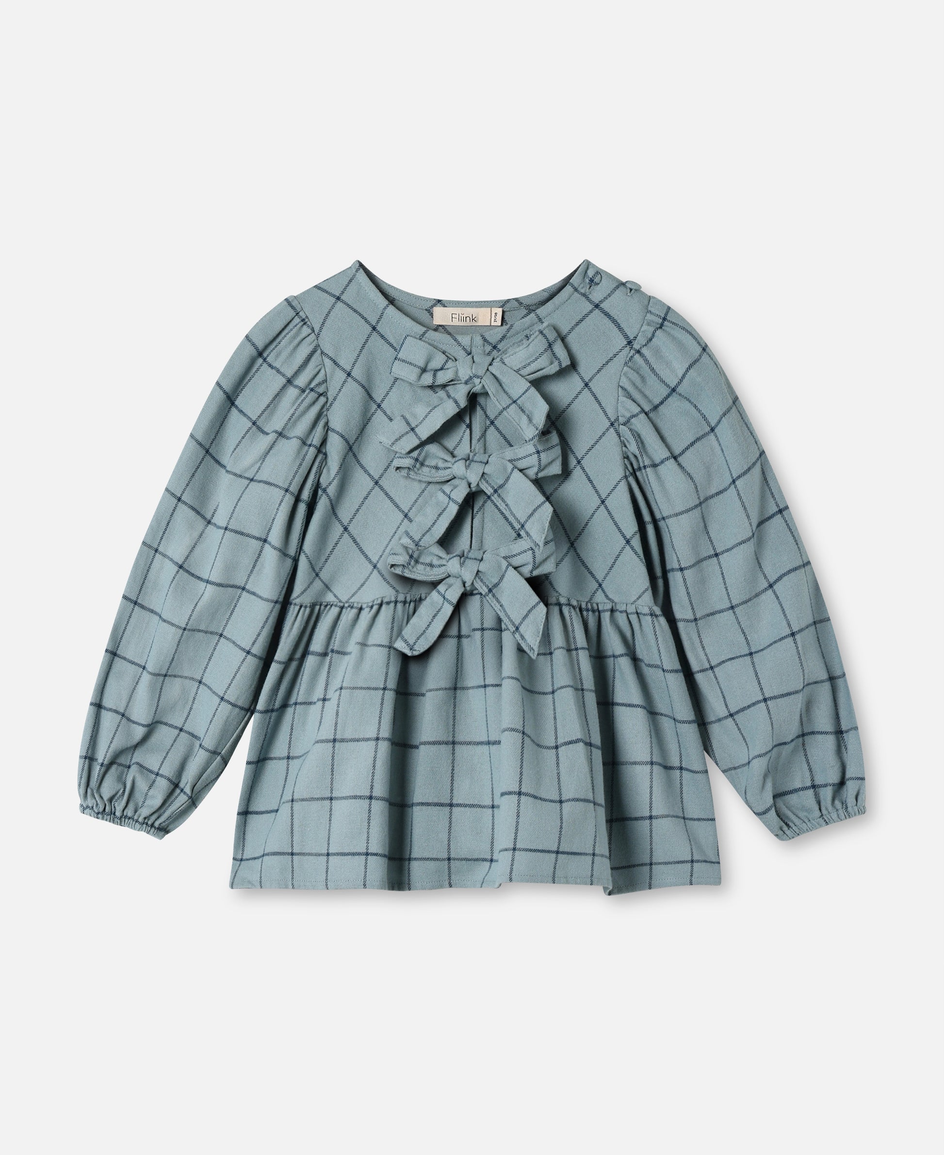 FLIINK CODY CHECK BLOUSE BLOUSE SLATE