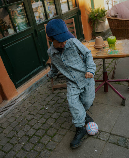 FLIINK CODY CHECK PANT PANT SLATE