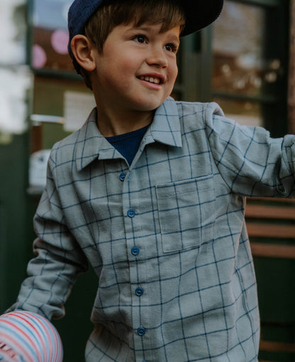 FLIINK CODY CHECK SHIRT SHIRT SLATE