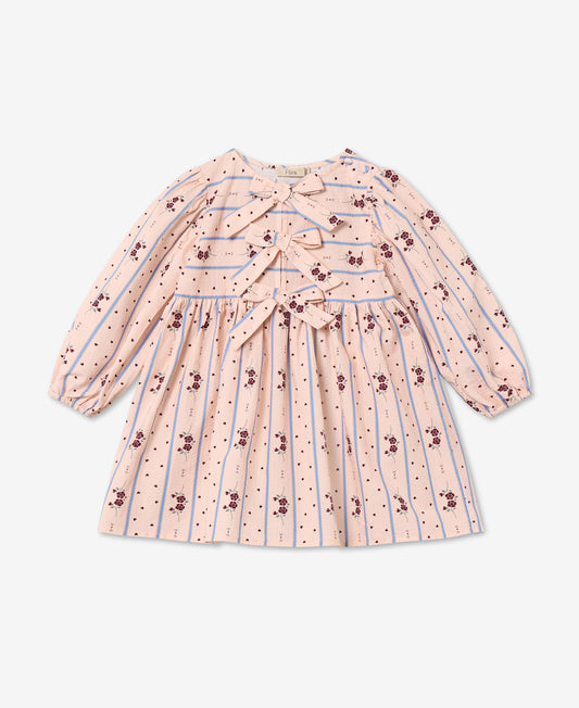 FLIINK COLOMBE LS DRESS PANT CHALK PINK AOP