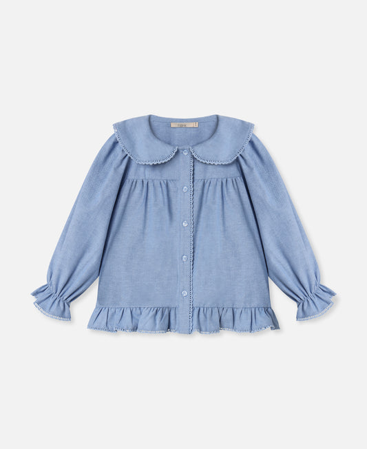 FLIINK CONNIE LS BLOUSE BLOUSE MARINA