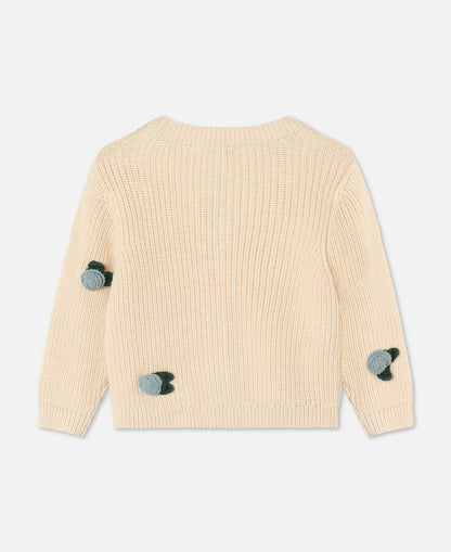 FLIINK COOL FLOWER CARDIGAN CARDIGAN SANDSHELL