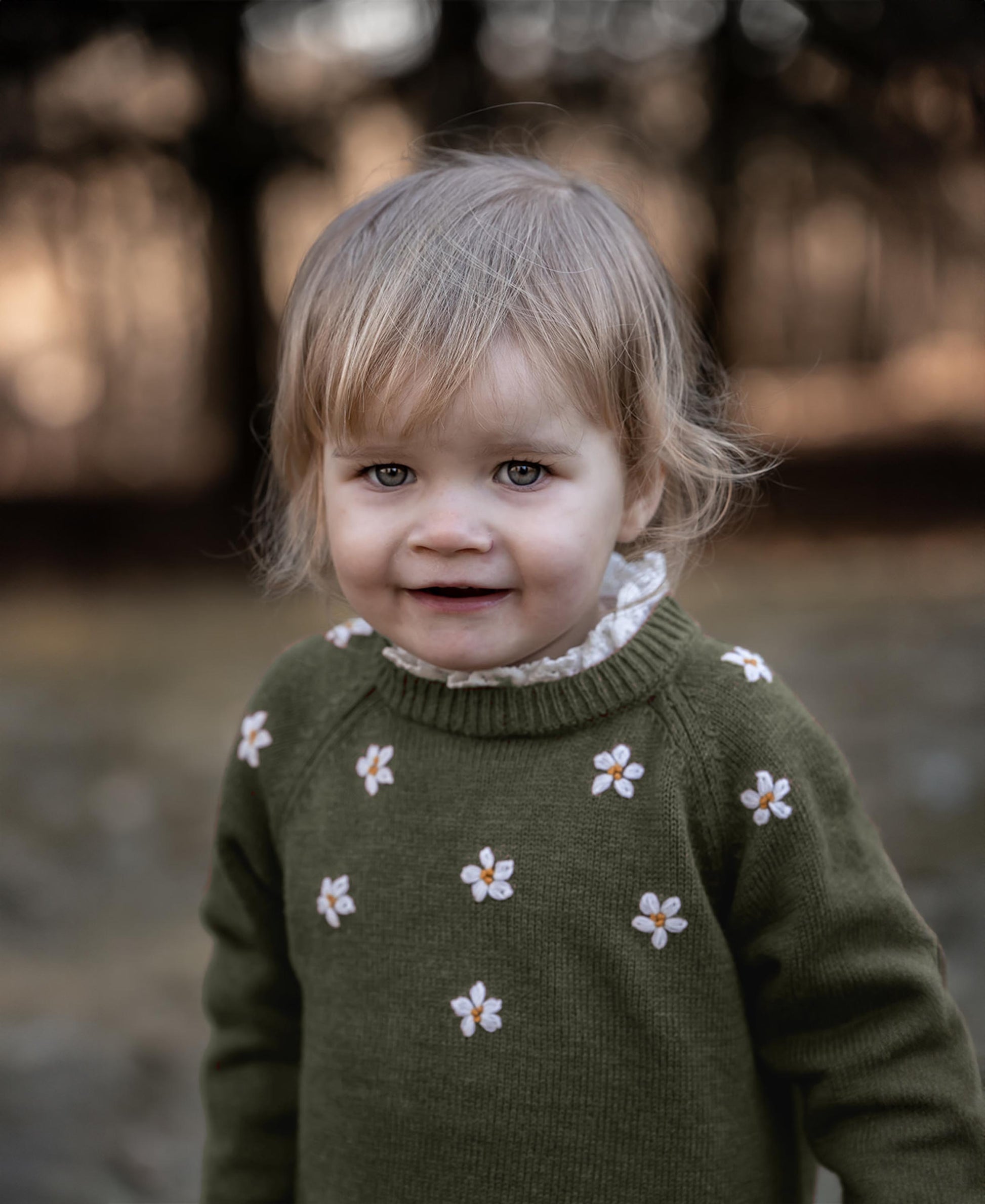 FLIINK DAISY HAND EMBROIDERED DRESS DRESS BEETLE
