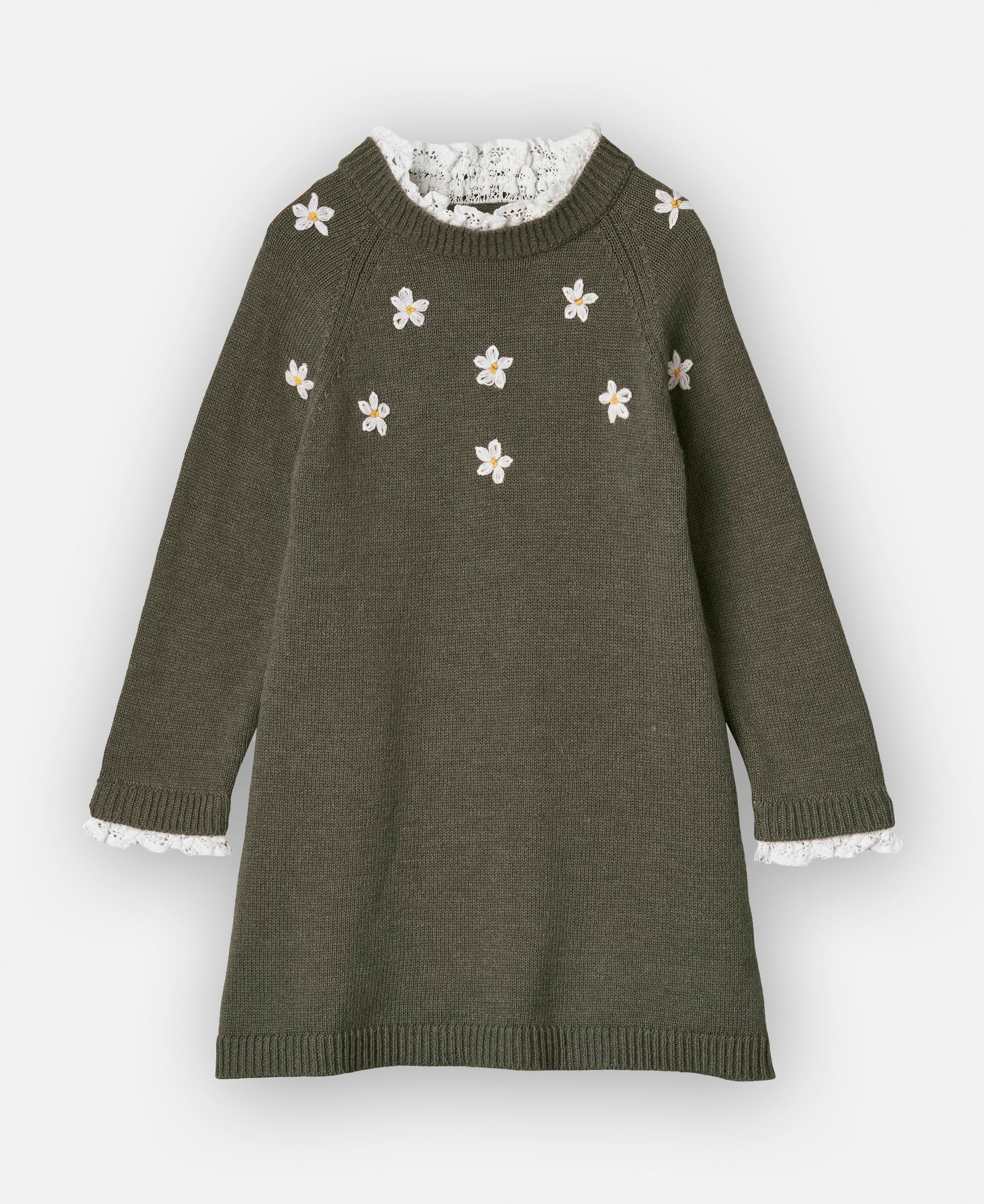 FLIINK DAISY HAND EMBROIDERED DRESS DRESS BEETLE