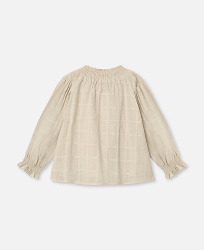 FLIINK DARLI LS BLOUSE BLOUSE SANDSHELL