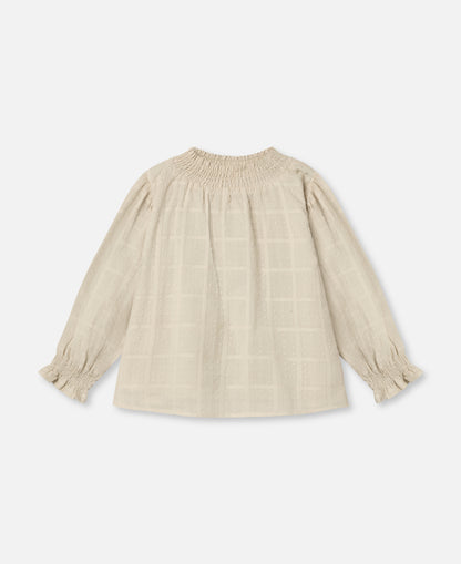 FLIINK DARLI LS BLOUSE BLOUSE SANDSHELL