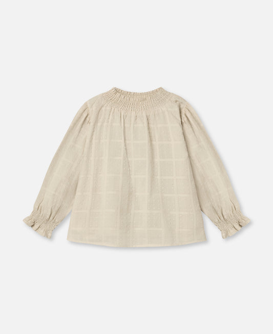 FLIINK DARLI LS BLOUSE BLOUSE SANDSHELL