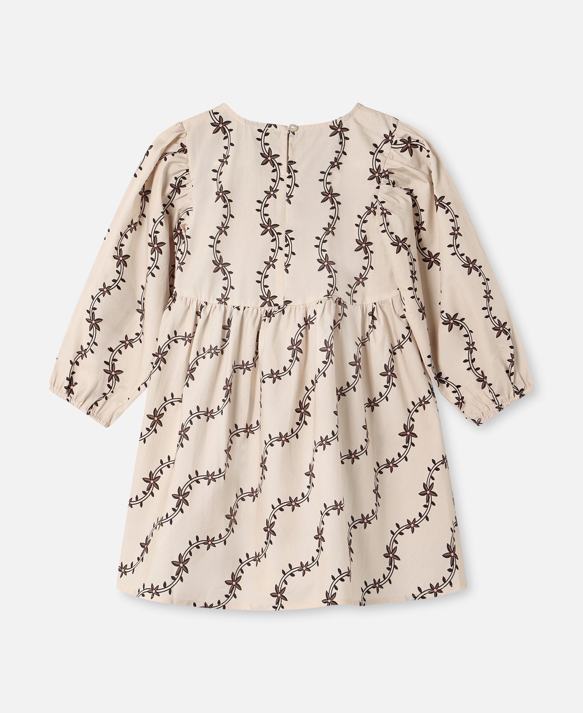 FLIINK DOLDY LS DRESS DRESS SANDSHELL AOP