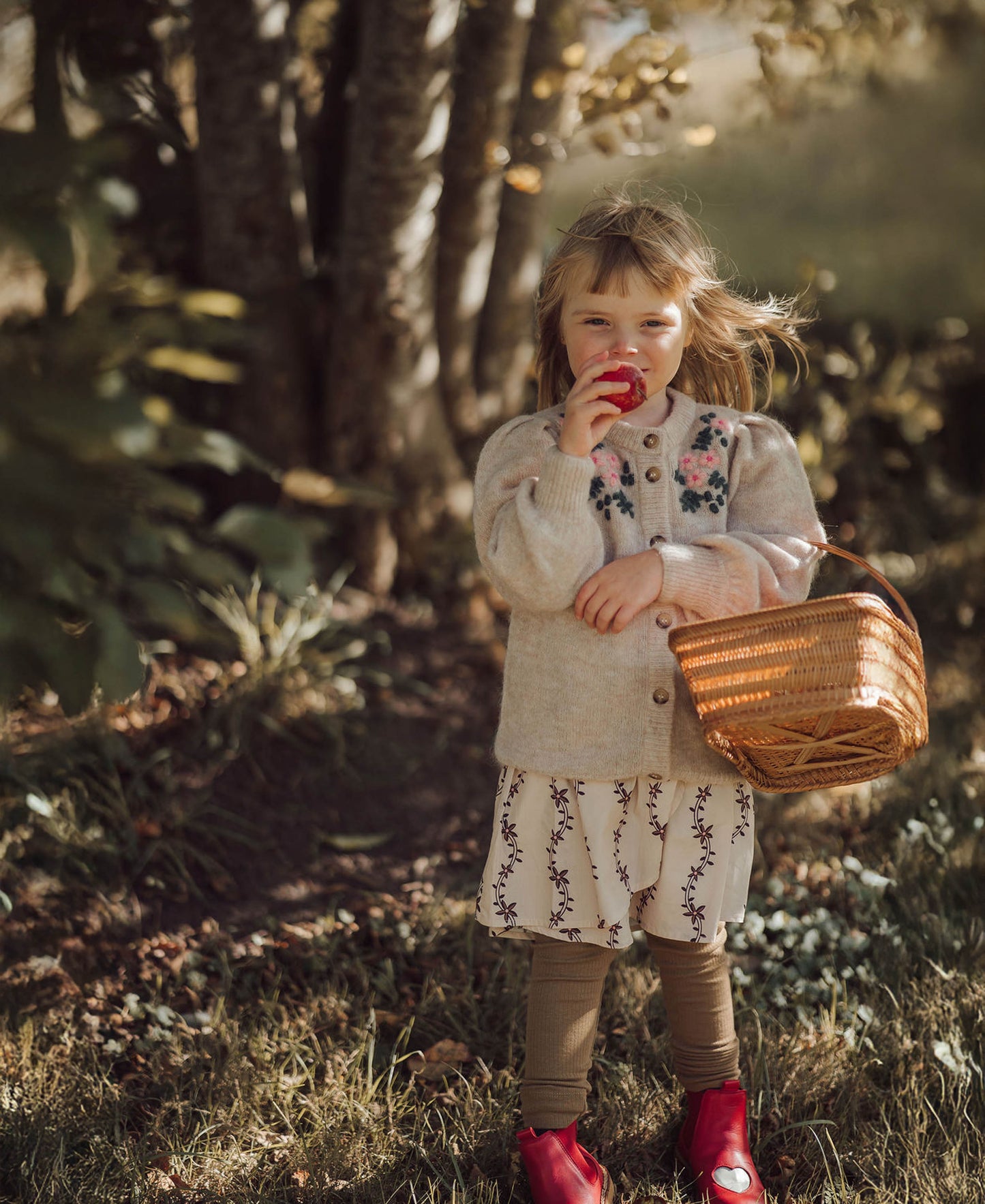 FLIINK DOLDY LS DRESS DRESS SANDSHELL AOP