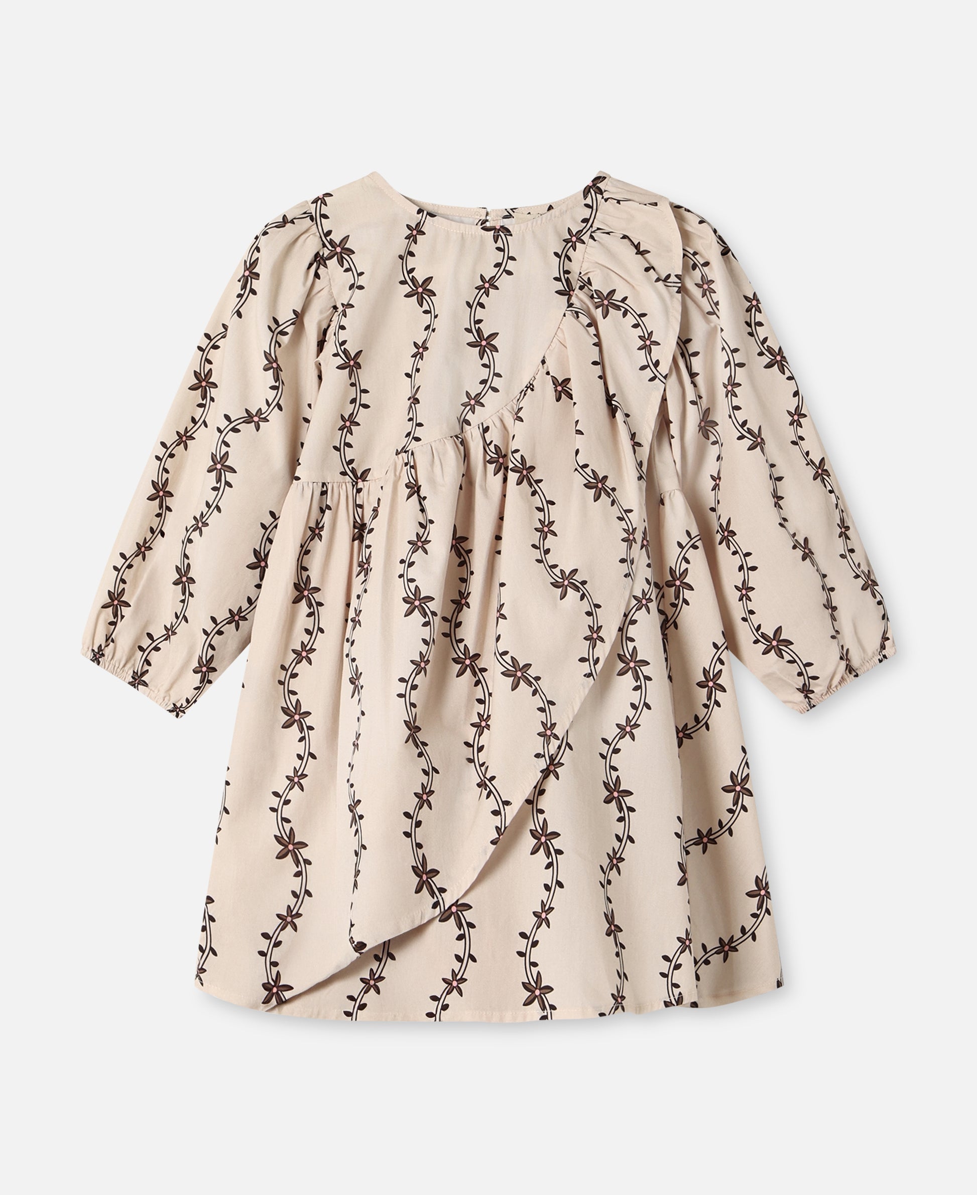 FLIINK DOLDY LS DRESS DRESS SANDSHELL AOP