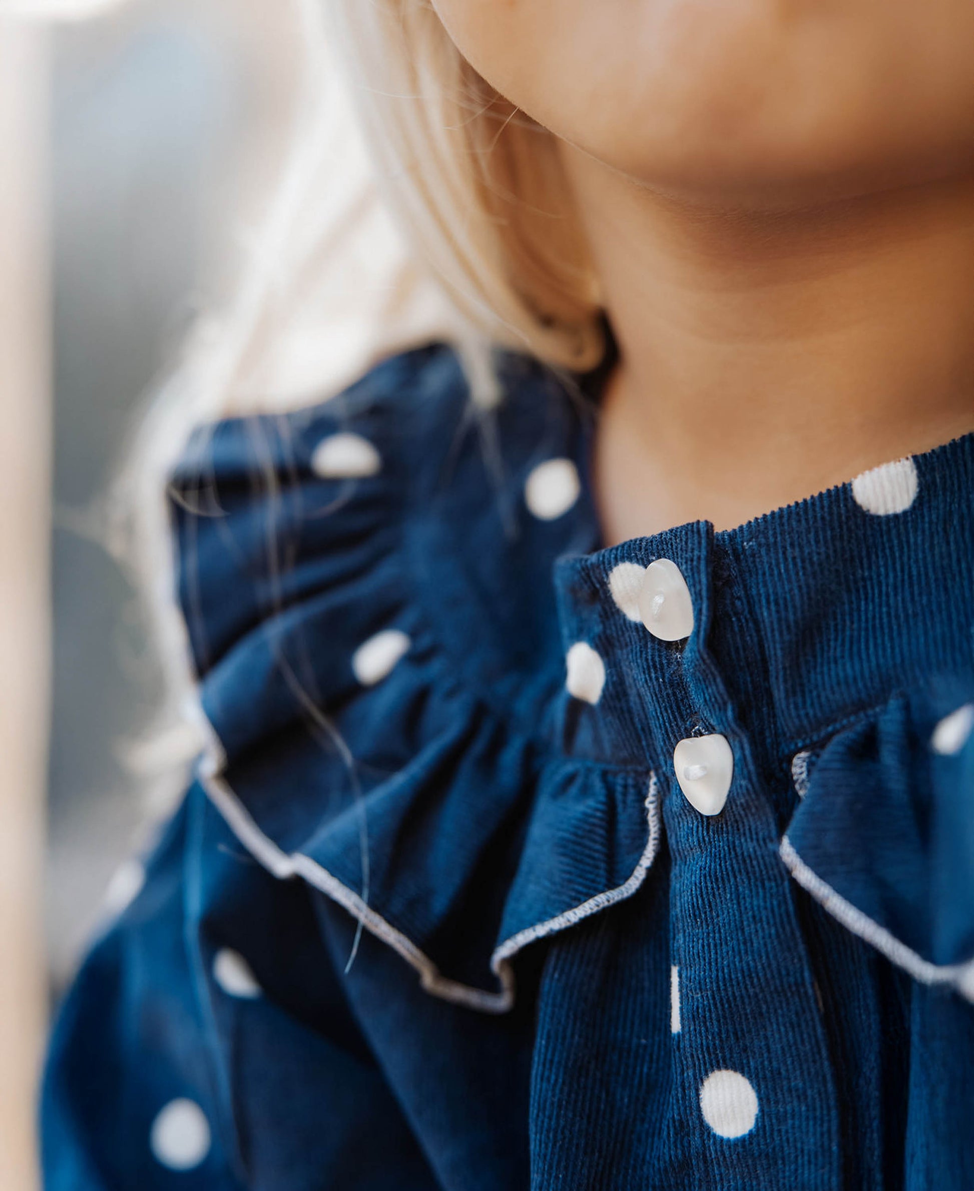 FLIINK DOLLY DOT BLOUSE BLOUSE INSIGNIA BLUE AOP