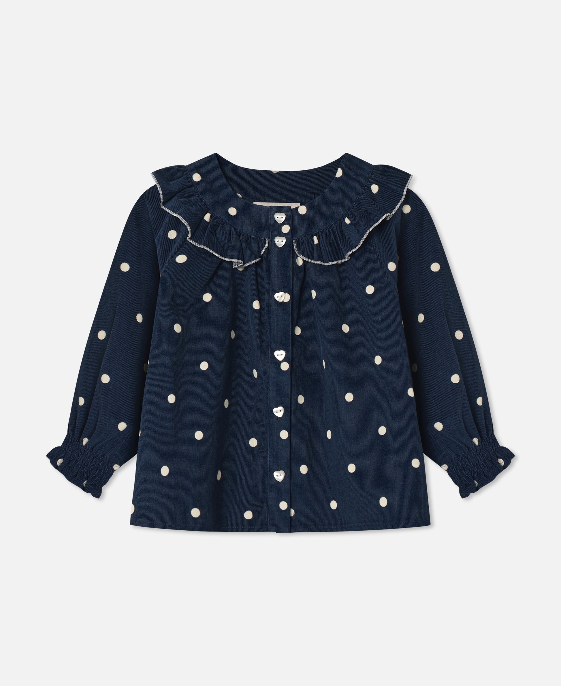 FLIINK DOLLY DOT BLOUSE BLOUSE INSIGNIA BLUE AOP