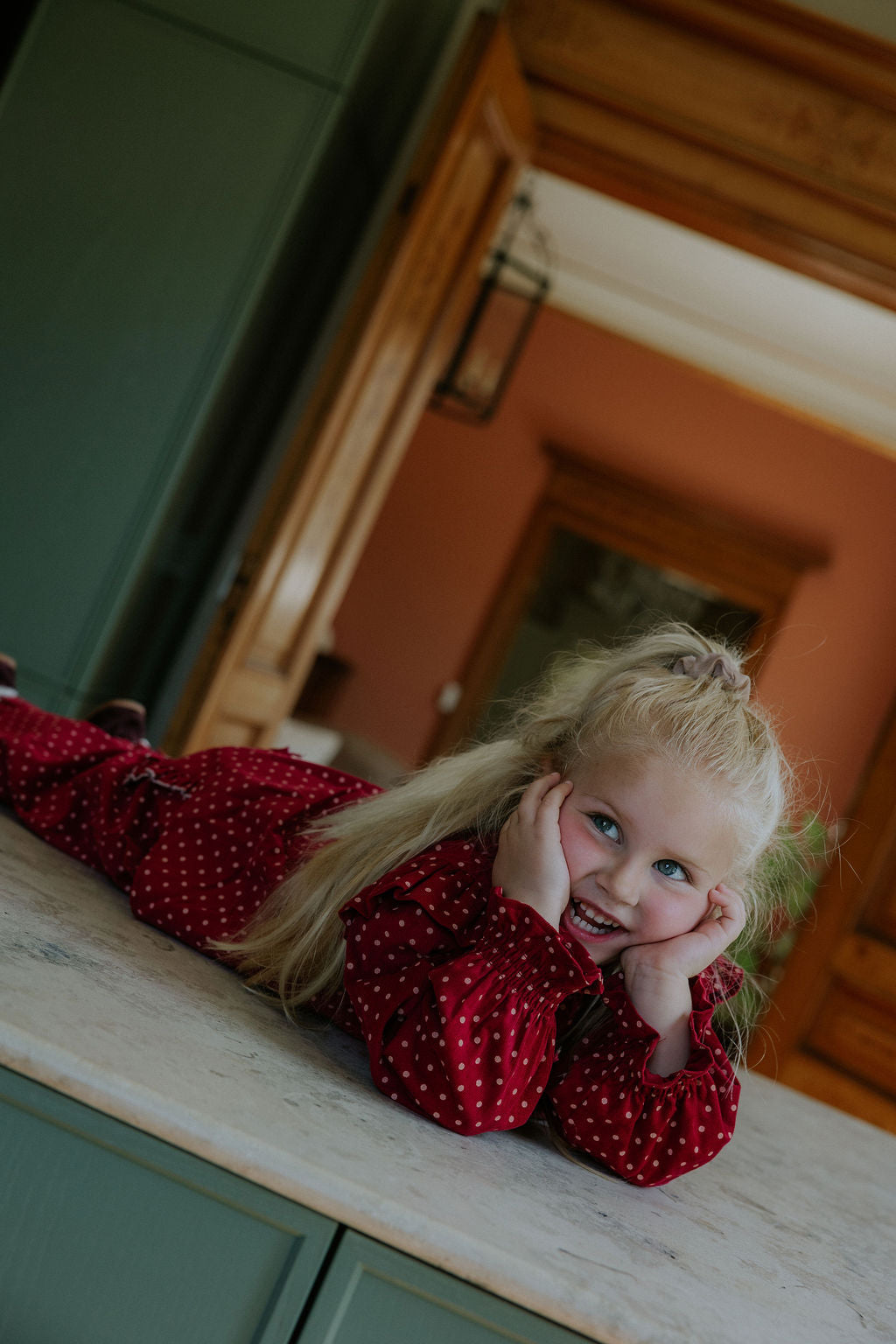 FLIINK DOLLY DOT BLOUSE BLOUSE RED BUD DOT