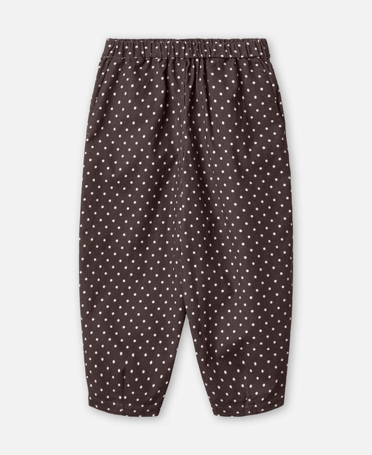 FLIINK DOLLY DOT PANT PANT COFFEE BEAN DOT