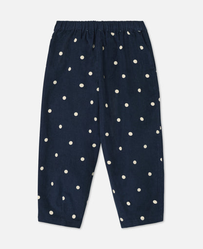 FLIINK DOLLY DOT PANT PANT INSIGNIA BLUE AOP