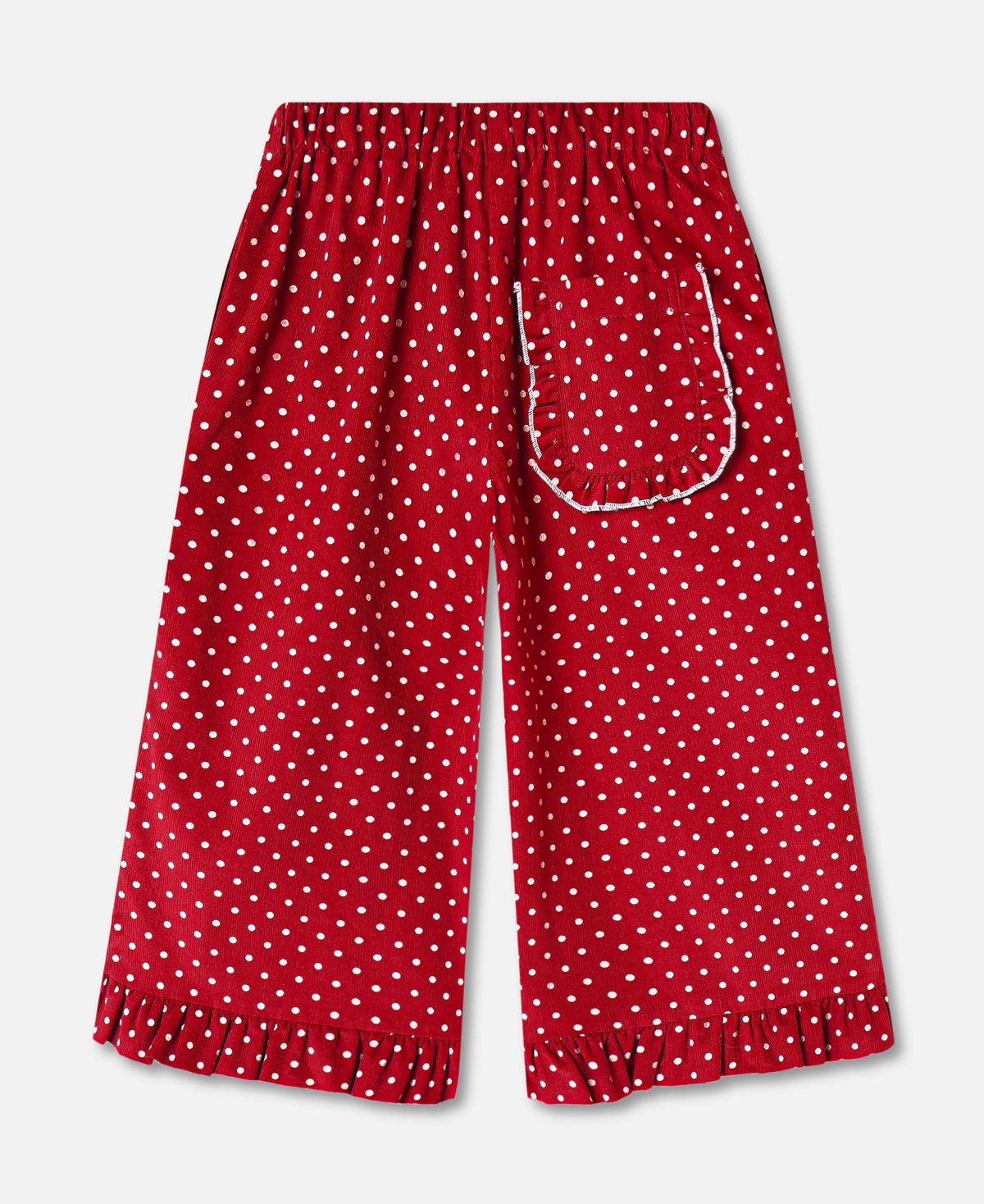 FLIINK DOLLY DOT RUFFLE PANT PANT RED BUD DOT