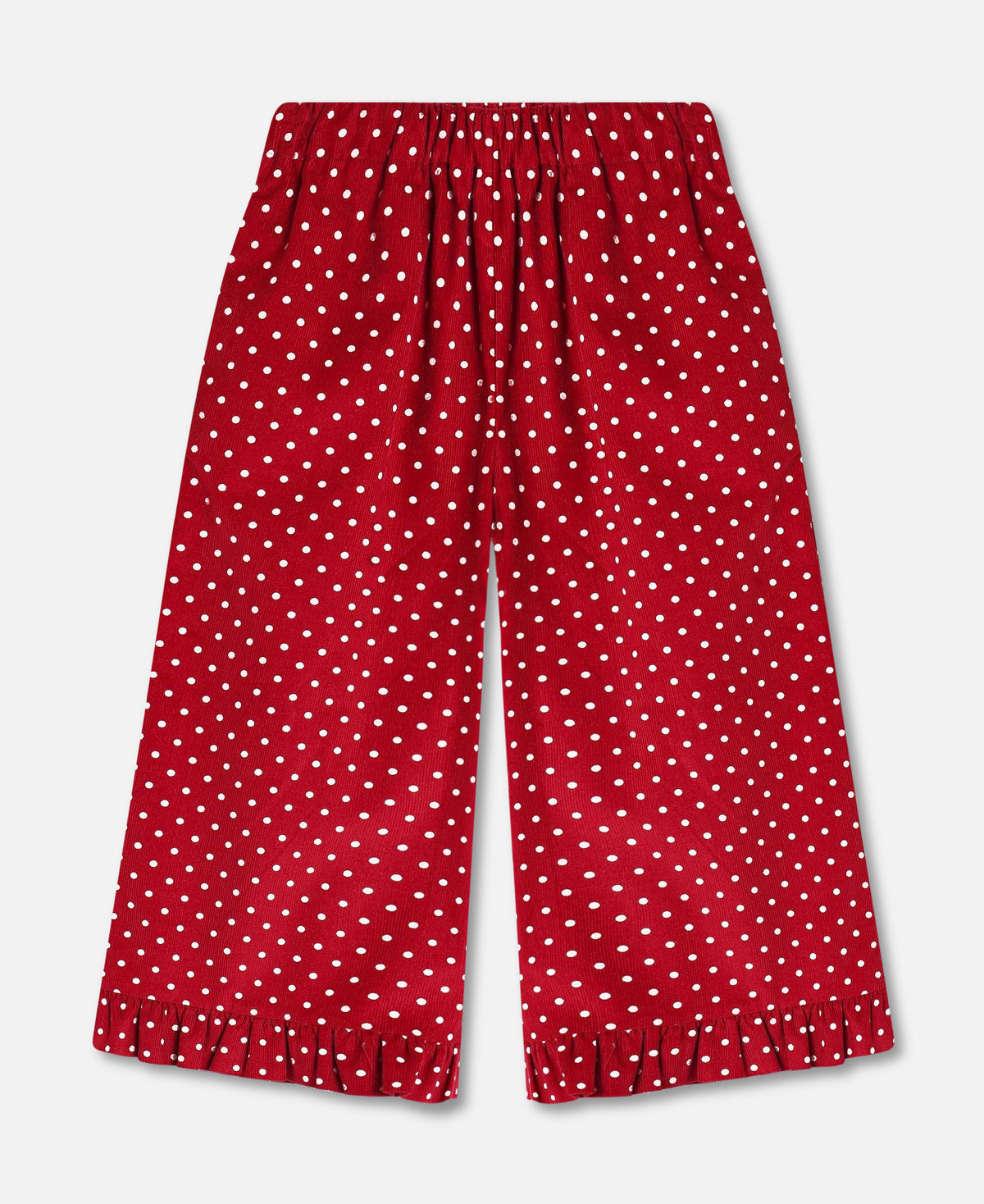 FLIINK DOLLY DOT RUFFLE PANT PANT RED BUD DOT