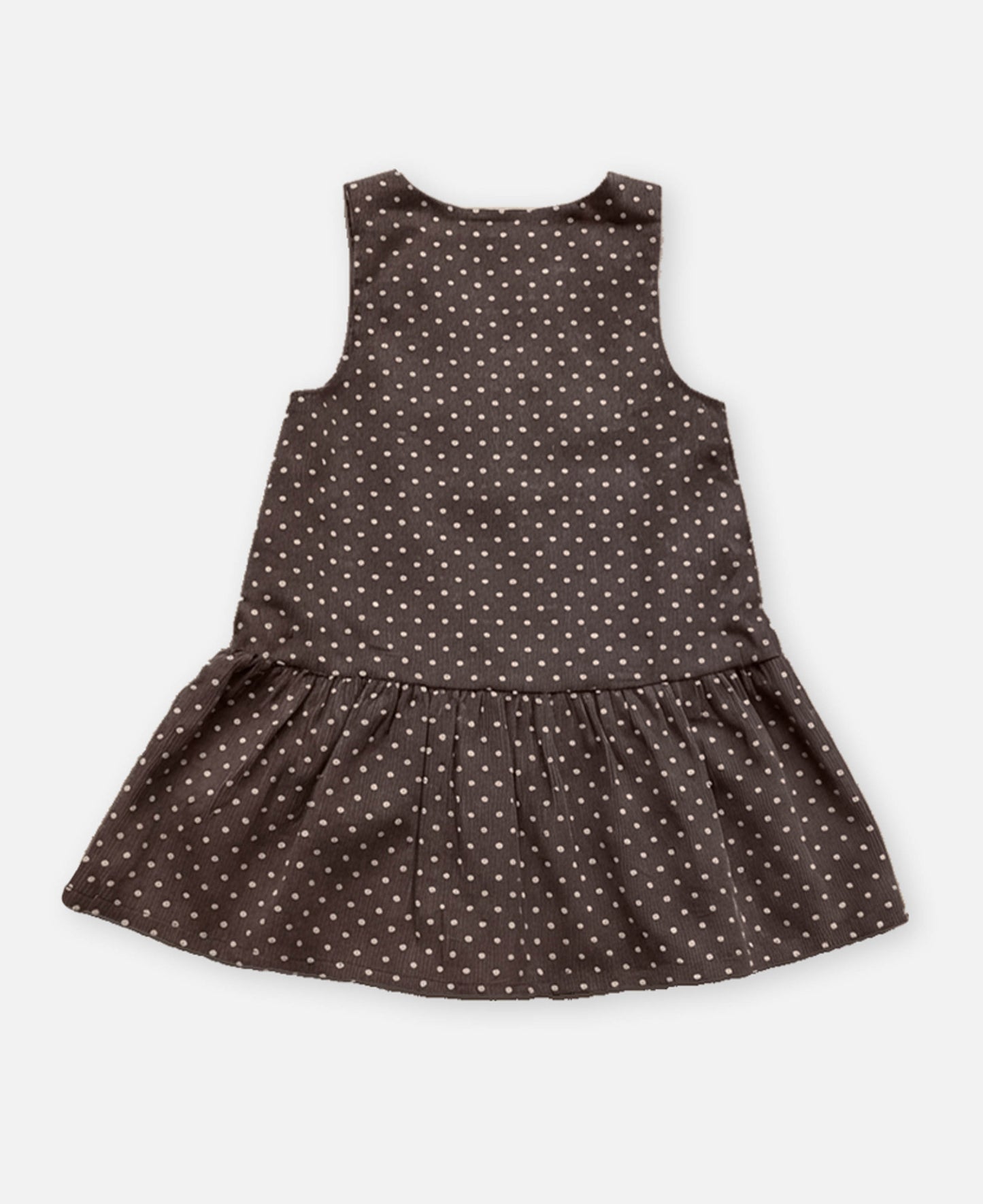 FLIINK DOLLY DOT SPENCER DRESS DRESS COFFEE BEAN DOT