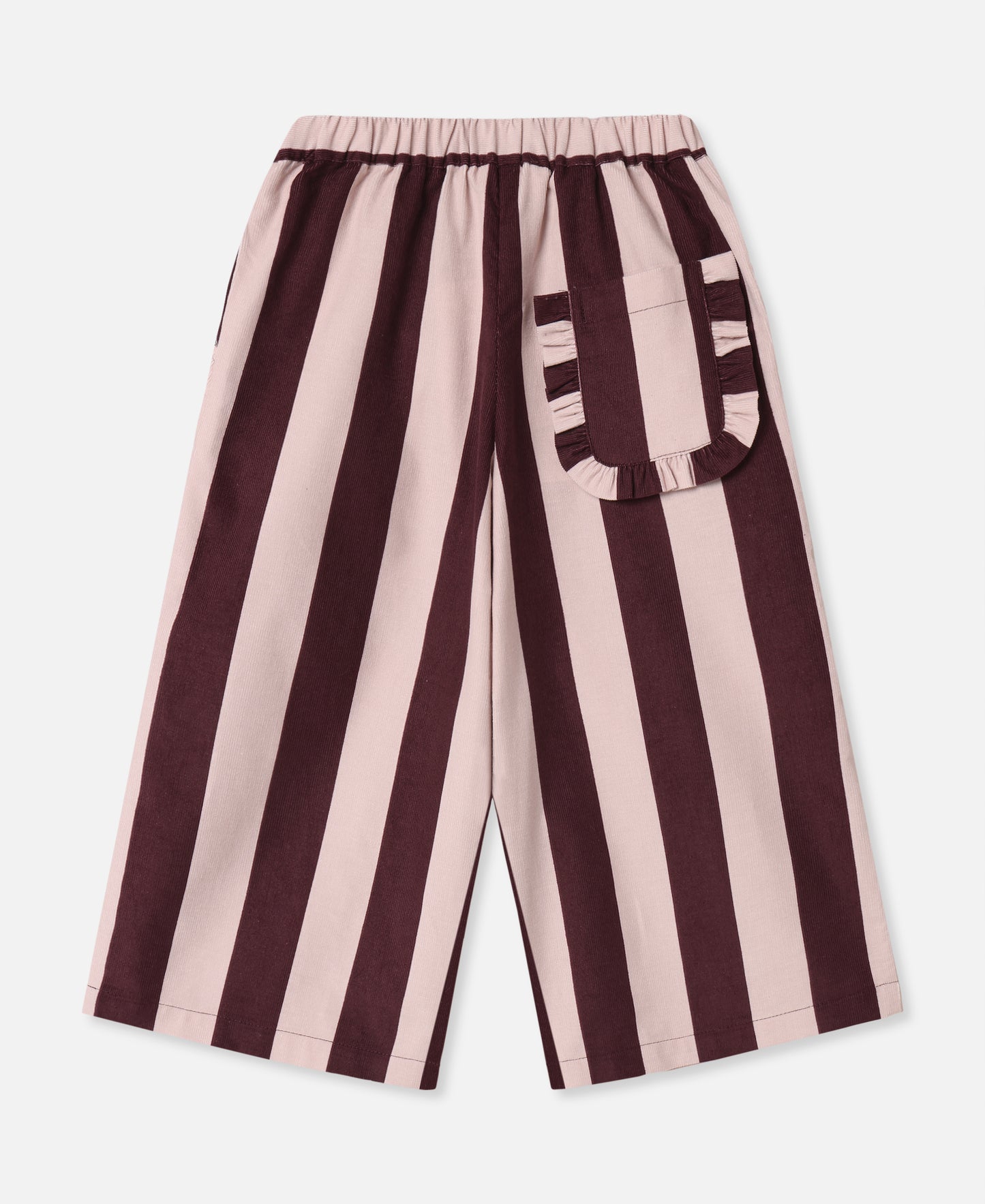 FLIINK DOLLY STRIPE PANT PANT SMOKE ROSE/BURGUNDY STRIPE