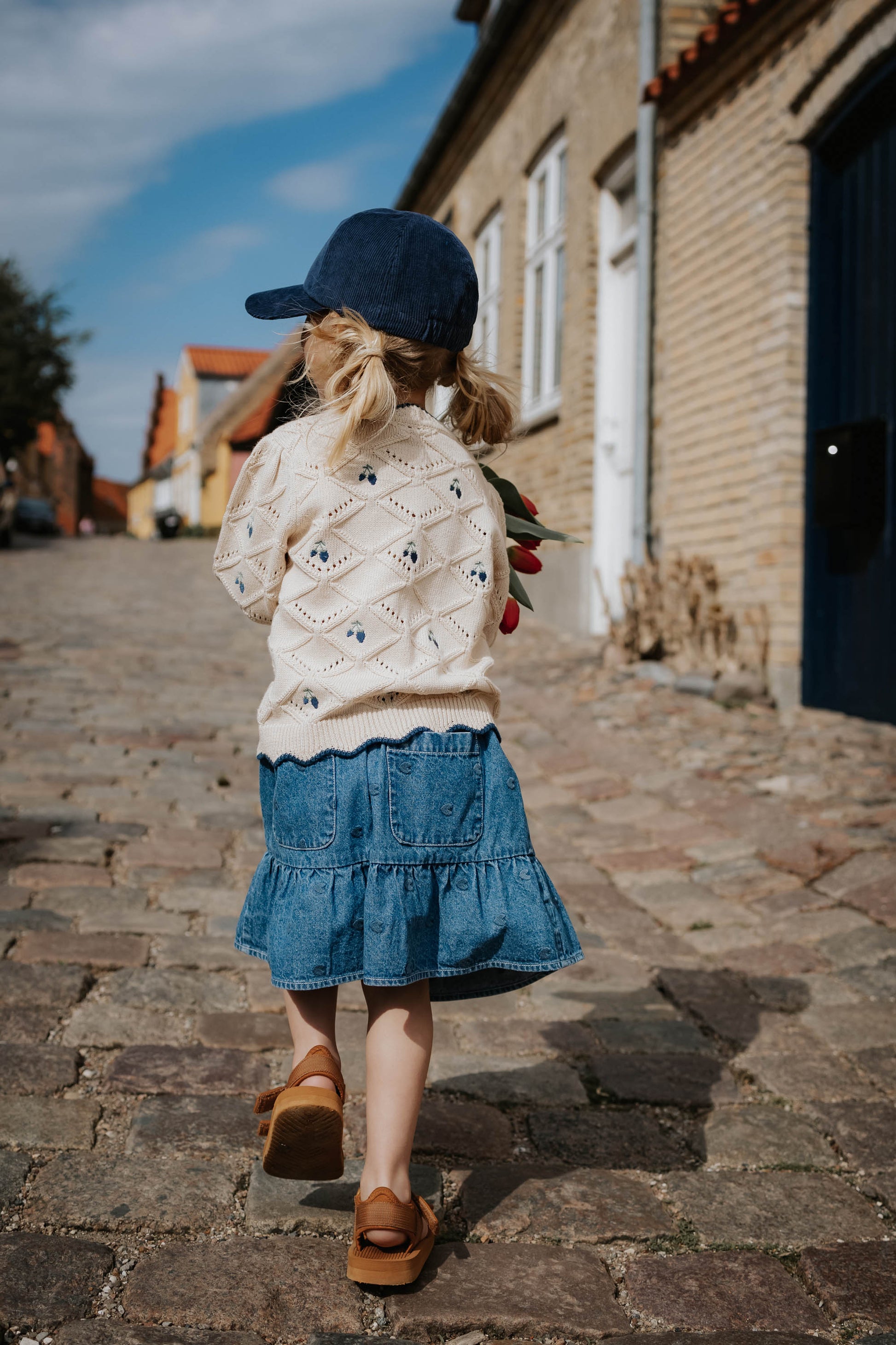 FLIINK DONNA DENIM SKIRT SKIRT LIGHT DENIM BLUE