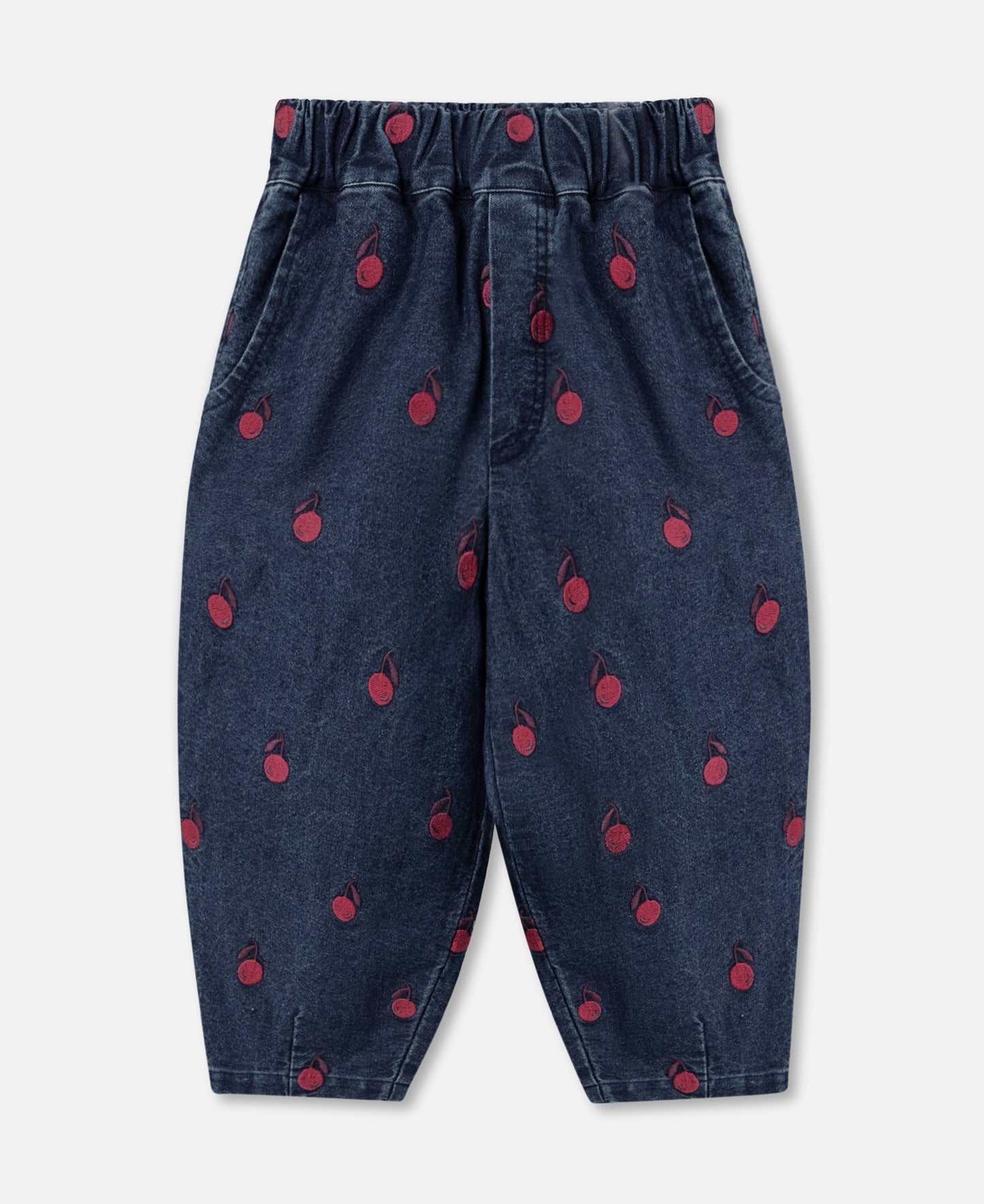 FLIINK DONNA EMBR. DENIM PANT PANT DARK DENIM BLUE