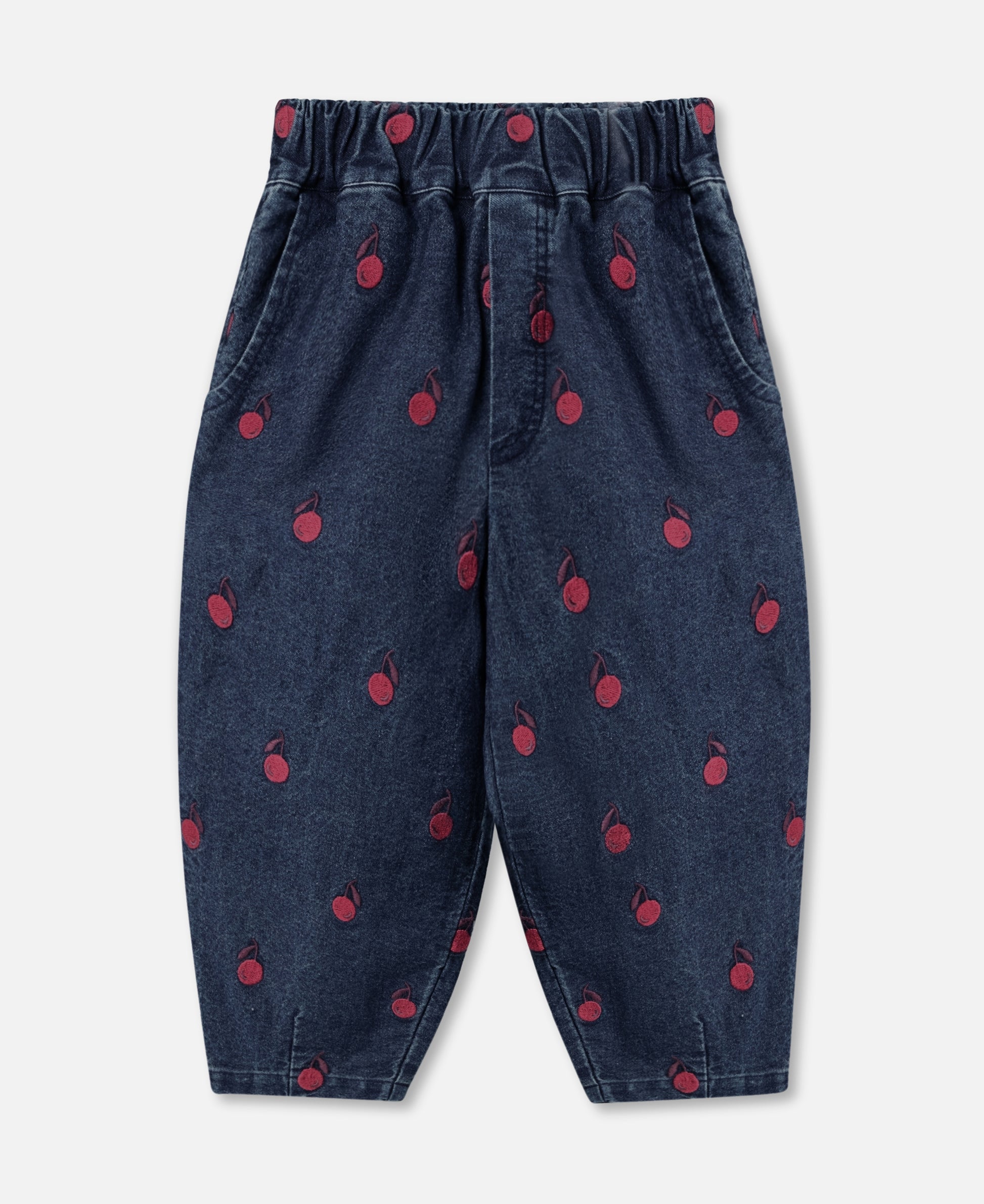 FLIINK DONNA EMBR. DENIM PANT PANT DARK DENIM BLUE