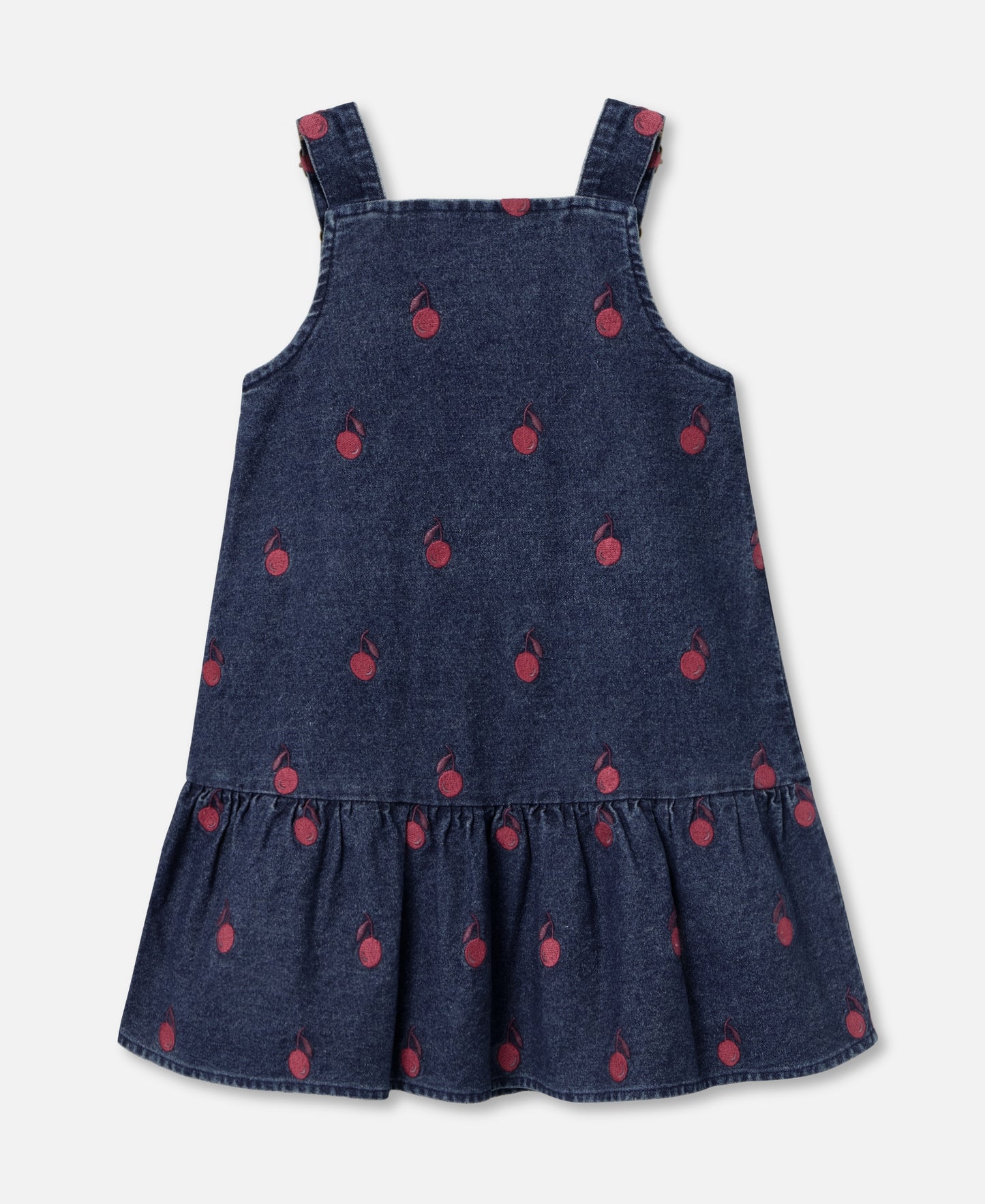 FLIINK DONNA EMBR. SPENCER DRESS DRESS DARK DENIM BLUE