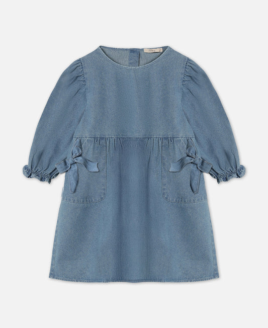 FLIINK DONNY LS DRESS DRESS MEDIUM DENIM BLUE