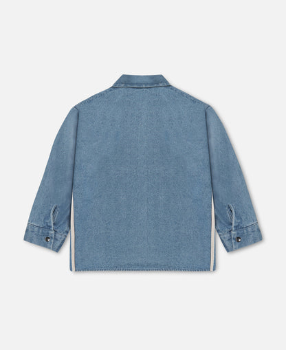 FLIINK DONNY LS SHIRT SHIRT MEDIUM DENIM BLUE