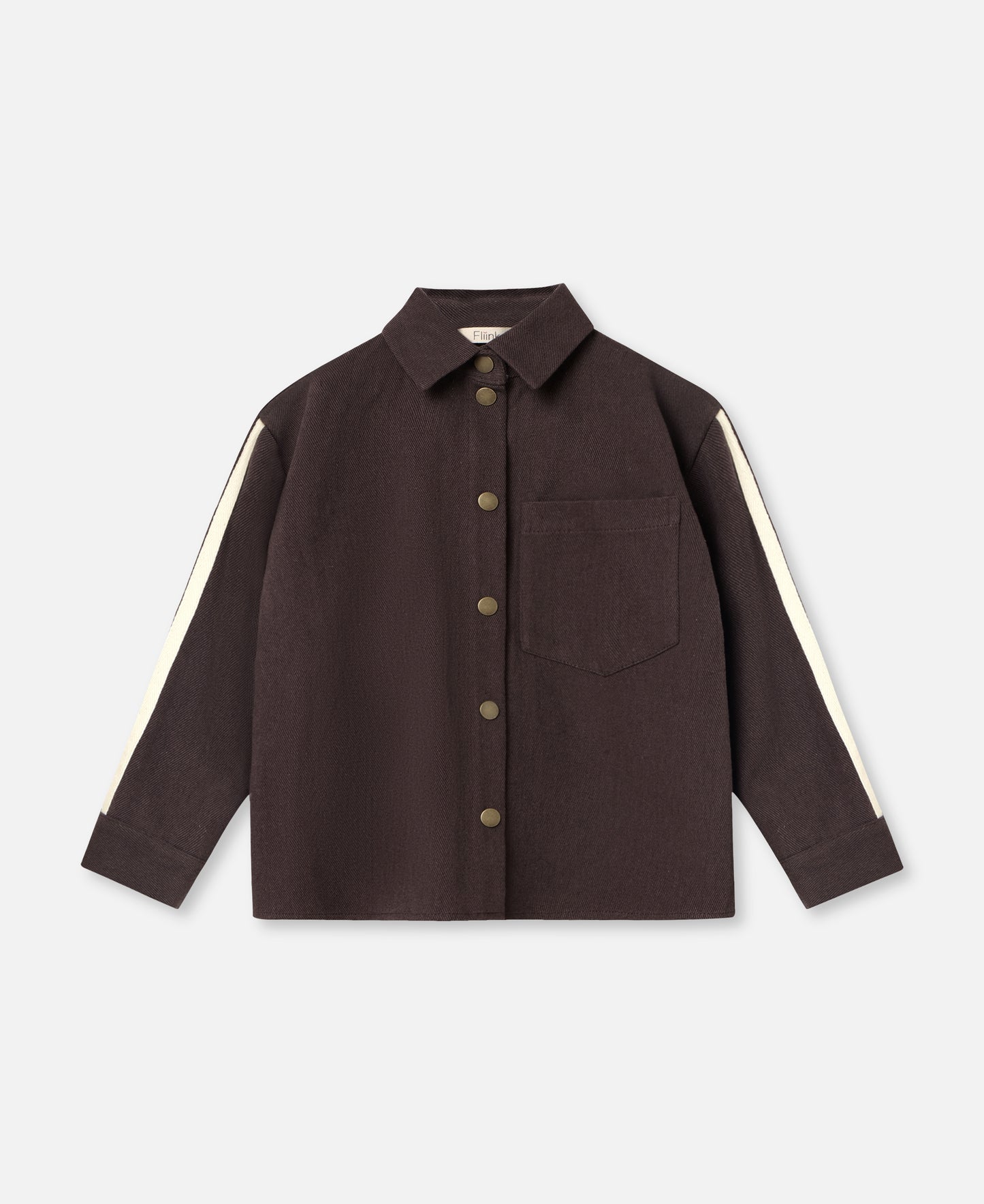 FLIINK DONNY SHIRT SHIRT COFFEE BEAN