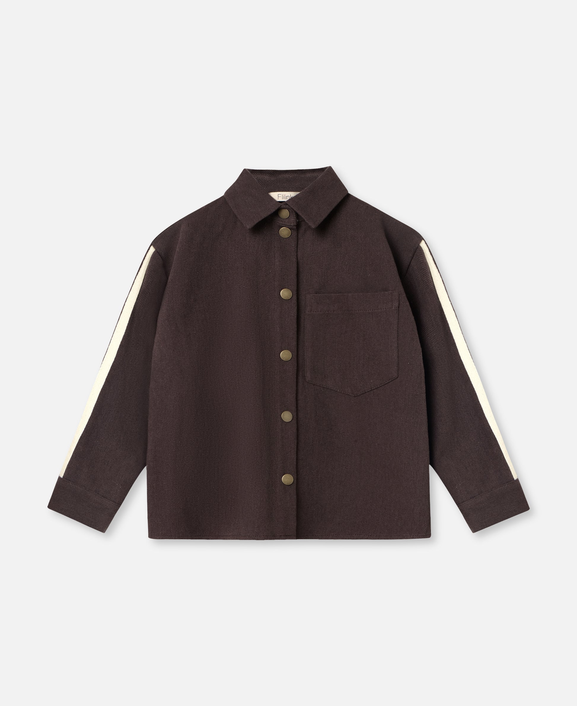FLIINK DONNY SHIRT SHIRT COFFEE BEAN