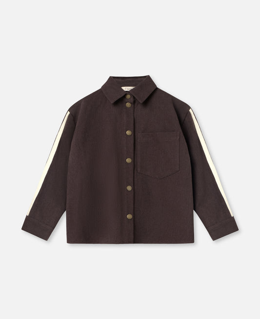 FLIINK DONNY SHIRT SHIRT COFFEE BEAN