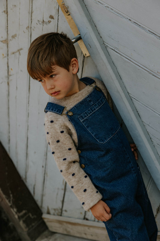 FLIINK DON DENIM OVERALL OVERALL DARK DENIM BLUE
