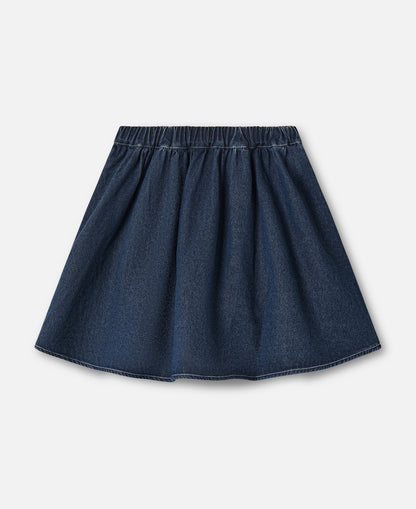 FLIINK DON DENIM SKIRT SKIRT DARK DENIM BLUE